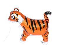BESPORTBLE Walking Animal Balloon: Self-standing Tiger Foil Balloon with Wheels - Walking Tiger Inflatable Decoration for Kids' Birthday Parties Animal Theme Party Decoration