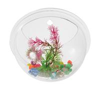 BESPORTBLE Wall Goldfish Bowl Pot for Plants Indoor Aquarium Fish Tank Party Large Wall Vase Wall Hanging Terrarium Pots for Indoor Plants Wall Mounted Fish Bowl Decor Home Ornaments Acrylic