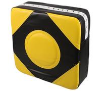 BESPORTBLE Wall-mounted Boxing Pad 30x30cm Medium Leather Punching Mat with Black Yellow Target for Home Gym Fitness Training Adults