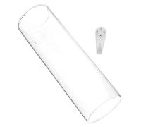 BESPORTBLE Wall Mounted Glass Vase Set for Hydroponic Plants Creative Cylinder Flower Planter No Trace Nails and Crystal Mud for Home Decor