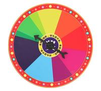 BESPORTBLE Wall Mounted Prize Wheel Rotary Draw Game Prop for Parties Carnivals Trade Shows Easy to Carry Store Practical Design for Classroom Holiday Activities