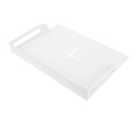 BESPORTBLE Wall-Mounted Projector Tray Shelf White Metal Bracket for Ceiling Projector, Camera, Router and Modem Mount, Universal Replacement Mount for Home Theater and Office Use