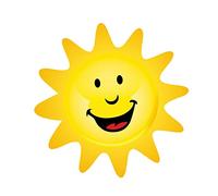 BESPORTBLE Wall Sticker Cartoon Sun Wallpaper Funny Wall Decal Decoration for Kindergarten Home Kids Children Room