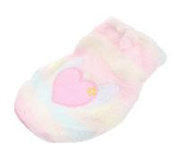 BESPORTBLE Warm Flannel Dog Clothes for Small Dogs Cartoon Embroidered Vest Angel Wings Size l for Autumn and Winter Pet Costumes