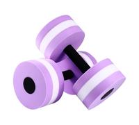 BESPORTBLE Water Dumbbell: 2 Pcs Comfortable Portable Lightweight Pool Dumbbells - Purple EVA Barbells for Kids Toddlers Teens Adults