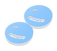 BESPORTBLE Water Exercise Weights for Pool Training Handheld Swim Paddles for Adults Aqua Fitness Discs for Strengthening Arms Shoulders and Back Motivating Blue White Swim Equipment