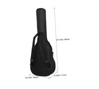 BESPORTBLE Water Resistant Guitar Bag with Thick Soft Padding Dual Adjustable Shoulder Straps Protective Acoustic and Electric Gig Case for Bass Ukulele Black Backpack