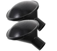 BESPORTBLE Watering Can Rose Heads 2pcs Plastic Replacement Sprinkler Head Spray Spout, Universal Garden Watering Can Sprinkler Head for Watering Cans Black 0.94in