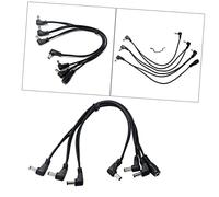 BESPORTBLE Way Daisy Chain Cable Cord for Guitar Effect Pedal Power Supply Splitter Adapter Black Parallel Dc Cable Hum Design for Electric Guitars and Effects Pedals