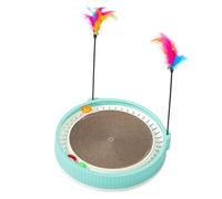BESPORTBLE Wear-resistant Cat Scratching Pad for Indoor Cats Convenient Corrugated Cardboard Scratch Board to Protect Furniture and Satisfy Clawing Instincts Lightweight and Fun