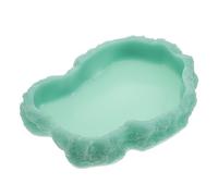 BESPORTBLE Wear-resistant Reptile Dish Feeding Bowl for Lizard Chameleon Natural Color Water Food Feeder for Reptile Habitats Encourages Safe Eating