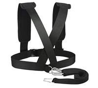 BESPORTBLE Weight Sled Harness Vest Waist Belt Pulling Strap for Running Sprinting Resistance Speed Band Improve Strength Power Agility Black