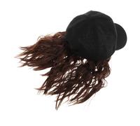 BESPORTBLE Wig Cap Beanie Wigs for Women Fishing Hat Hats for Short Hair Baseball Cap with Hair Extensions Light Brown High Temperature Wire