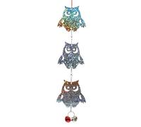 BESPORTBLE Wind Chimes Crow Glow Window Tint Car Exterior Scarecrow Bird Bird Reflector Interior Decoration Garden Decoration Bird Perches Hanging Devices Bird Decorations Iron