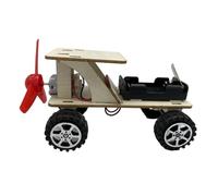 BESPORTBLE Wind Powered Car Model Kit for Boys and Girls DIY Science Experiment Toy for Education Assemble Wind Power Model Car Engineering Projects for Students
