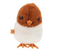 BESPORTBLE Wind Up Animal Plush Sparrow Jumping for Clockwork Plaything Hand Eye Coordination Cute Bouncy Easter Christmas Party Favors