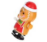 BESPORTBLE Wind Up Gingerbread Man Clockwork for Christmas Cartoon Walking Portable Holiday Party Favor Funny Xmas Plaything with Detailed Craftsmanship and Festive Cheer