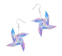BESPORTBLE Windmill Design Dangle Earrings for Women and, Colorful Tassel Eardrops with Creative Rotation, Fashion Jewelry for Casual and Party Wear
