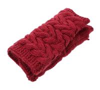 BESPORTBLE Winter for Women Chunky Cable Knit Scarf Soft Fleece Neck Warmer Stylish Face Mask for Cold Weather Durable Comfortable Wine