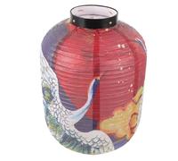 BESPORTBLE Winter Melon-Shaped and Practical Use Paper Lantern Lamp Shade with Foldable Design Paper and Plastic Material for Home Decoration and Hanging Pendant Lamps