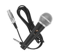 BESPORTBLE Wired Handheld Dynamic Microphone for Singing with Cardioid Pickup Clear Audio for Karaoke Presentations Conferences Black with Cord Compatible with Speaker Systems