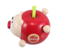 BESPORTBLE Wobble for Head Lifting Exercise Soft Chewable Teething for Neck Muscle Development Sensory Early Development Activity Safe Teether in Box Red Apple Bear Design