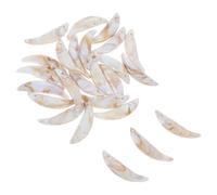 BESPORTBLE Wolf Tooth Charms 25Pcs Plastic Fangs Necklace Charms Lightweight DIY Projects Accessories