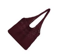 BESPORTBLE Women Knitted Sling Bag Polyester Black Casual Chic Carry | Lightweight Polyester, Simple Fashion Style, Outdoor Leisure Use, Comfortable Carry for Girl and Female Friends