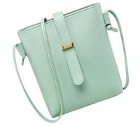 BESPORTBLE Women PU Crossbody Bucket Bag with Zip Closure for Going | Green Faux Leather Finish, Large Capacity for Small Wallet and Makeup Essentials, and College Students