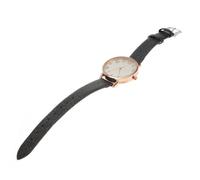 BESPORTBLE Women's Ultra Thin Alloy Quartz Watch Black Velvet Strap Easy Reader Casual Wristwatch Minimalist Design for Everyday Wear