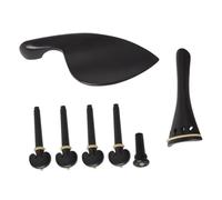 BESPORTBLE Wood Craft Violin Accessories Black Violin Chin Rest Replacement Parts for Repair