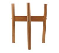BESPORTBLE Wood Elevated Dog Bowl Stand 25cm Raised Single Feeding Station Pet Bowl Holder for Large Breed Dogs Neck Strain Relief Brown