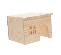 BESPORTBLE Wood Hamster House Play Feeding Platform Tunnels and Hideouts for Small Animal Castle for Hamster Cages and Guinea Pig Habitats