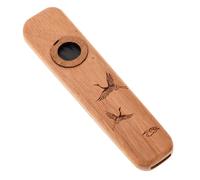 BESPORTBLE Wood Kazoo Flute Black Walnut Musical Instrument for Adults and Beginners Portable Ergonomic Design for Guitar Ukulele Violin Accompaniment Easy to Play and Carry