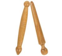 BESPORTBLE Wood Roller Massager 2pcs Foot Reflexology Sticks Manual Muscle Relaxing Tools for Trigger Point Therapy and Home Spa
