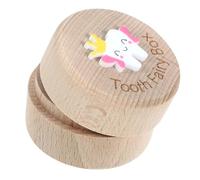 BESPORTBLE Wood Tooth Box Large Capacity Intricate Carved Design Delightful and Charming Style Keepsake Container for Baby Boys and Children Childhood Memory