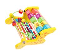 BESPORTBLE Wooden Abacus for Early Learning with Beads Educational Cognitive Frame for Preschool Interactive Counting and Math Skill Development