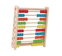 BESPORTBLE Wooden Abacus for Educational Counting Rack with Gears Beads for Early Math Skills Development Learning Tool for Boys