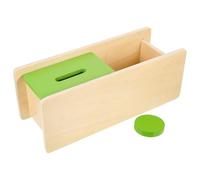 BESPORTBLE Wooden Auditory Training Coin Box for Early Educational Gift Smooth Safe Design Enhances Motor Skills Hand-eye Coordination Logical Thinking Development