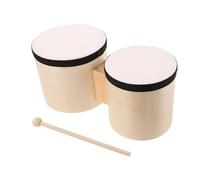 BESPORTBLE Wooden Bongos Drum Hand Percussion Music Education Toy for Dance Performance Party Supplies