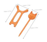 BESPORTBLE Wooden Cat Brooch Pin Charming Animal Pattern Sweater Collar Clip for Shawls Cardigans and Sweaters Stylish Vintage Wood Shawl Pin with Smooth Edges Cute Cat Design and Fashion