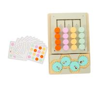 BESPORTBLE Wooden Color Matching Educational Busy Board for Years Fine Motor Skill Development Hand-eye Coordination Bright Cartoon Design Early Learning
