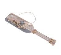 BESPORTBLE Wooden Decorative Shells Fishing Net Wall Decoration Nautical Decor Mediterranean Style Wall Art for Bathroom, Children's Room, Kitchen