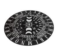 BESPORTBLE Wooden Divination Board Wiccan Altar Supply with Carved Astrolabe Pattern for Home Meditation and Party Desktop Prop Lightweight Pine Wood Decoration