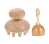 BESPORTBLE Wooden Drainage Massager Multi Function Comb Therapy Cup for Convenient Home Use Durable and Safe for Skin for Family and Friends