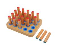 BESPORTBLE Wooden Finger Strength Pegboard for Rehabilitation Hand Grip Trainer for Finger Dexterity Wrist Workout Equipment for Musicians Climbers and Patients
