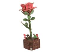 BESPORTBLE Wooden Flower Puzzle DIY Rose Bouquet Kit for Adults Botanical Building for Creative Stem Craft Decorative Eternal Bloom Family Activity and Mother's Day