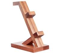 BESPORTBLE Wooden Gaming Controller Organizer Stand for Next-Gen Consoles with Headset Holder Multifunctional Storage Rack Brown Gaming Accessories Display Holder for Desk and Wall Mount