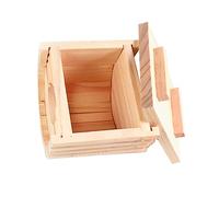 BESPORTBLE Wooden Hamster House Hideout Natural Pet Bedding Hut for Hamsters Mice and Hedgehogs Safe Non-painted Design Entrance for Fun Exploration