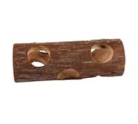 BESPORTBLE Wooden Hamster Tunnel for Small Animals Natural Wood Hideout 15cm Long for Guinea Pigs and Hamsters Chew Toy and Play Tunnel